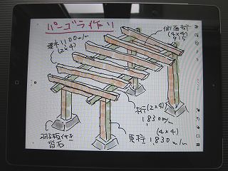 庭のパーゴラ 藤棚 の作り方 安く簡単にdiy